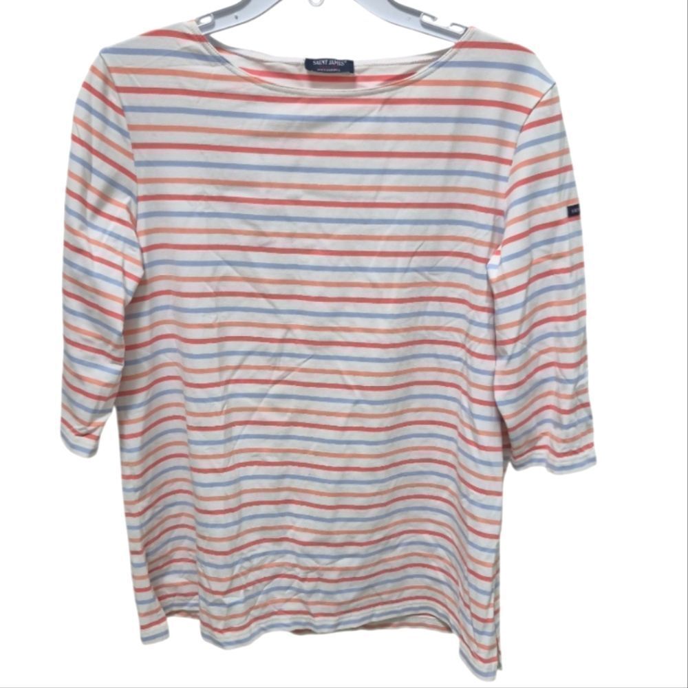 Saint James La Flotte II Striped Shirt Boatneck Size 14